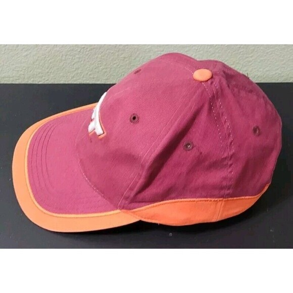 VIRGINIA TECH HOKIES Hat Cap Adjustable Size Maroon Embroidered Logo - Picture 2 of 6